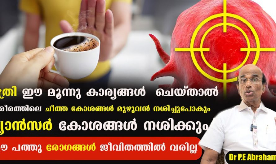 ക്യാൻസർ കോശങ്ങൾ വരെ ഇനി നശിച്ചുപോകും. ഡോക്ടർ പറയുന്നതുപോലെ മൂന്ന് കാര്യങ്ങൾ ചെയ്യു. | Healthy Habit Malayalam