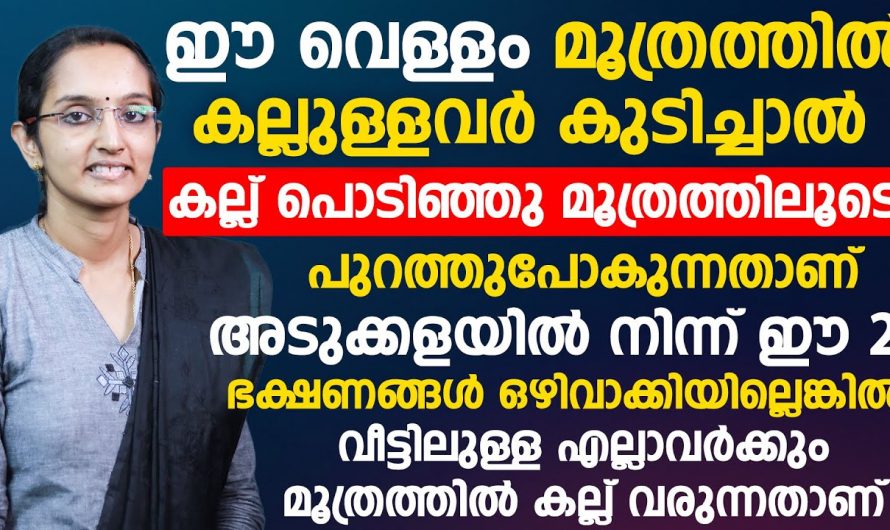 ഈ വെള്ളം മൂത്രത്തിൽ കല്ലുള്ളവർ കുടിച്ചാൽ കല്ല് പൊടിഞ്ഞ് പുറത്തു പോകുന്നതാണ്. ഇതാ കണ്ടു നോക്കൂ. | Those with urinary stones