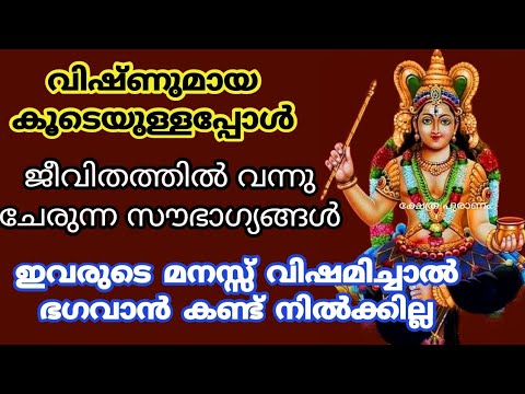 വിഷ്ണുമായ നിങ്ങടെ കൂടെയുള്ളപ്പോൾ ഈ ലക്ഷണങ്ങൾ നിങ്ങൾക്ക് അനുഭവപ്പെടുന്നതായിരിക്കും.