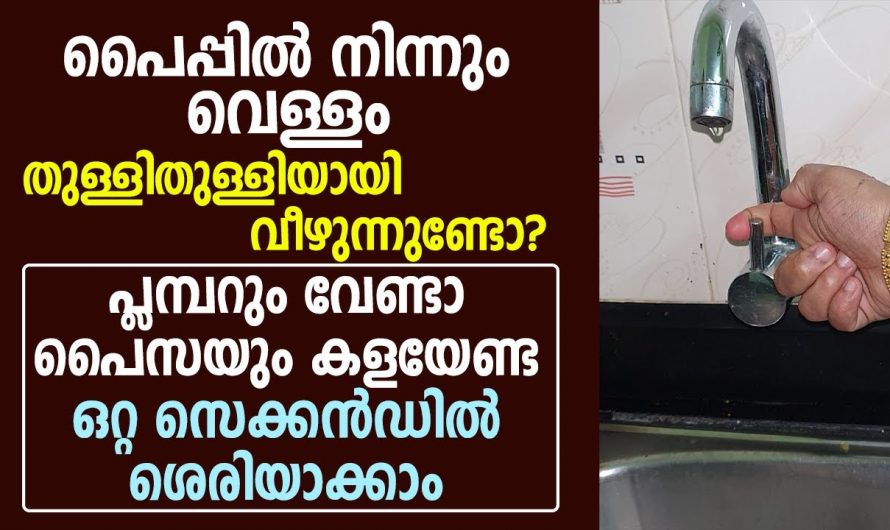 ടാപ്പ് ലീക്ക് ആയാൽ ഇതുപോലെ ചെയ്യൂ.. നമുക്ക് തന്നെ നന്നാക്കാം വെറും മിനിറ്റുകൾക്കകം..