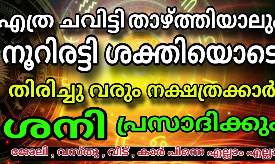 ശനീശ്വരന്റെ അനുഗ്രഹത്താൽ ആഗ്രഹം സഫലമാകാൻ പോകുന്ന 9 നക്ഷത്രക്കാർ …