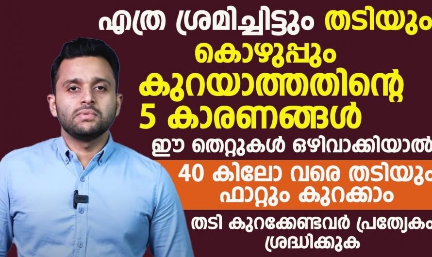 നിങ്ങൾ കഴിക്കുന്ന ഈ ഭക്ഷണങ്ങളാണ് അമിതഭാരം കുറയാതിരിക്കാൻ ഉള്ള കാരണം…