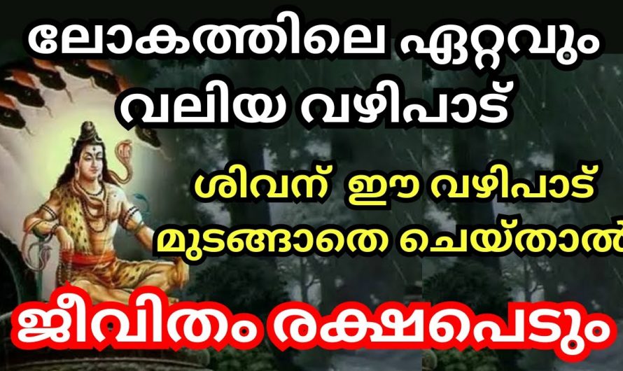 ശിവക്ഷേത്രത്തിൽ ഈ വഴിപാട് ചെയ്യൂ, നിങ്ങളുടെ ഏത് ആഗ്രഹവും സഫലമാകും….