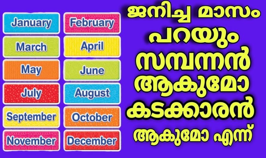 നിങ്ങൾ ജനിച്ച മാസം പറയും നിങ്ങളെക്കുറിച്ച്, സമ്പന്നരാകുമോ ദരിദ്രരാകുമോ എന്ന്…