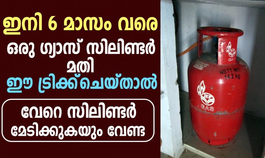 ഈ ട്രിക്ക് പ്രയോഗിച്ചാൽ ഒരുമാസം എത്തുന്ന ഗ്യാസ് ആറുമാസം വരെ എത്തിക്കാം…