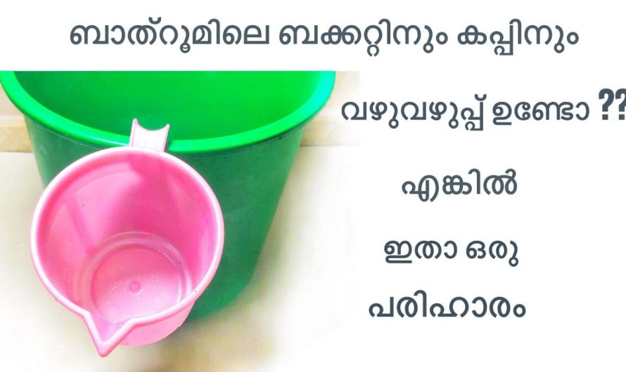 ബക്കറ്റിലും കപ്പിലും വഴുവഴുപ്പ് ഉണ്ടോ? ഉപ്പുണ്ടെങ്കിൽ പുതുപുത്തൻ ആക്കി മാറ്റാം…