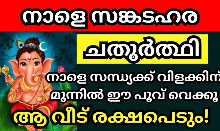 നാളെ സങ്കടഹര ചതുർത്തി, ജീവിതത്തിലെ സകല സങ്കടങ്ങളും ദുഃഖങ്ങളും ഒഴിഞ്ഞുപോകും…