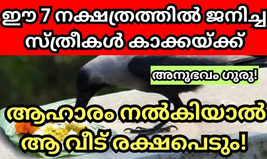 കാക്കയ്ക്ക് ഈ രീതിയിൽ ആഹാരം കൊടുത്തു നോക്കൂ ജീവിതത്തിലെ ദുഃഖ ദുരിതങ്ങൾ ഒഴിഞ്ഞു പോകും…