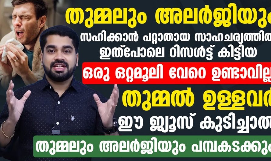 അലർജി എളുപ്പത്തിൽ മാറാൻ അടിപൊളി ടെക്നിക്, ഉറപ്പായും ഈ വീഡിയോ കാണുക…