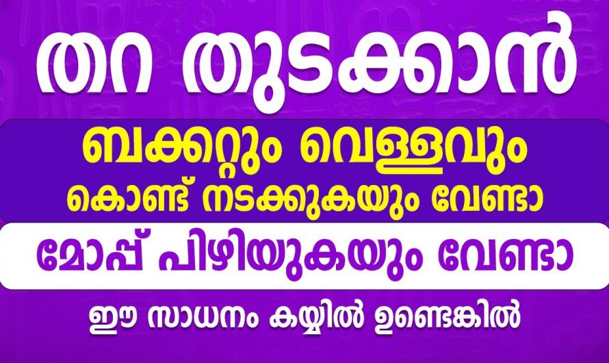 തറ തുടക്കാൻ ഇനി ഓരോ പ്രാവശ്യവും മോപ്പ് പിഴിഞ്ഞ് എടുക്കേണ്ട, ഈ സാധനം ഉപയോഗിച്ചു നോക്കൂ…