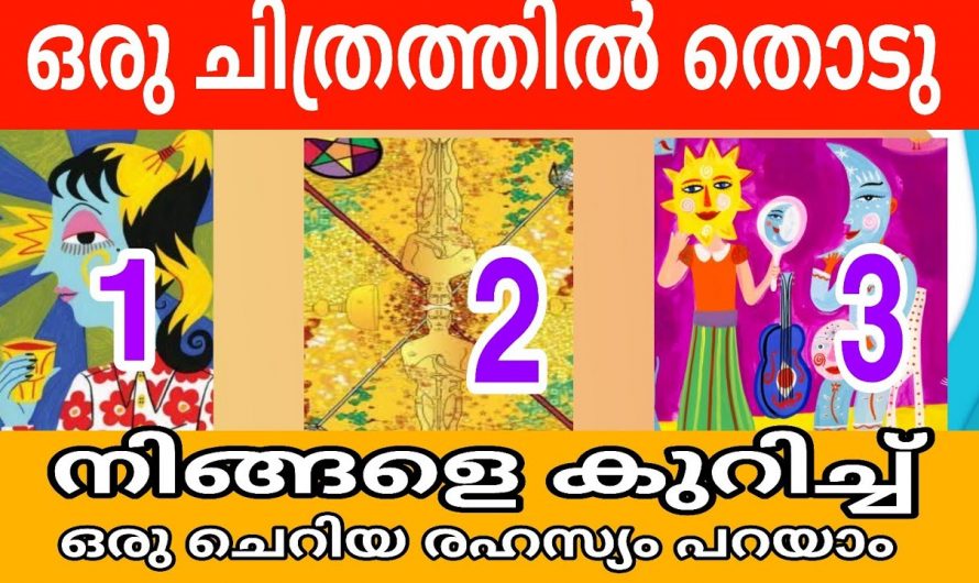 നിങ്ങളുടെ ജീവിതത്തിൽ ഇനി എന്ത് സംഭവിക്കും എന്ന് ഈ മൂന്ന് ചിത്രങ്ങളിലൂടെ മനസ്സിലാക്കാം…